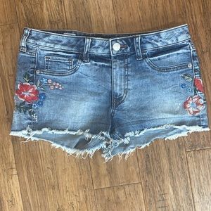 Express Denim Shorts Low Rise